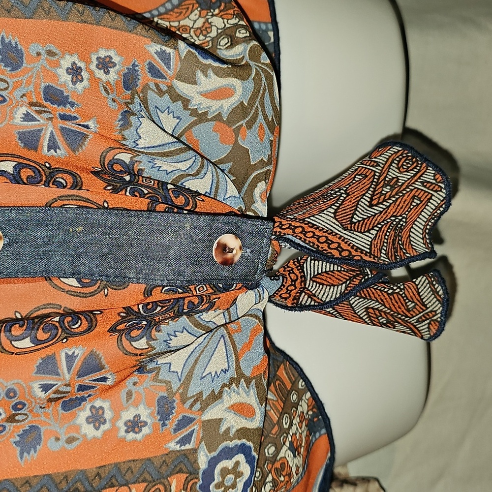 John Mark Patchwork Button Down Shirt - image 5